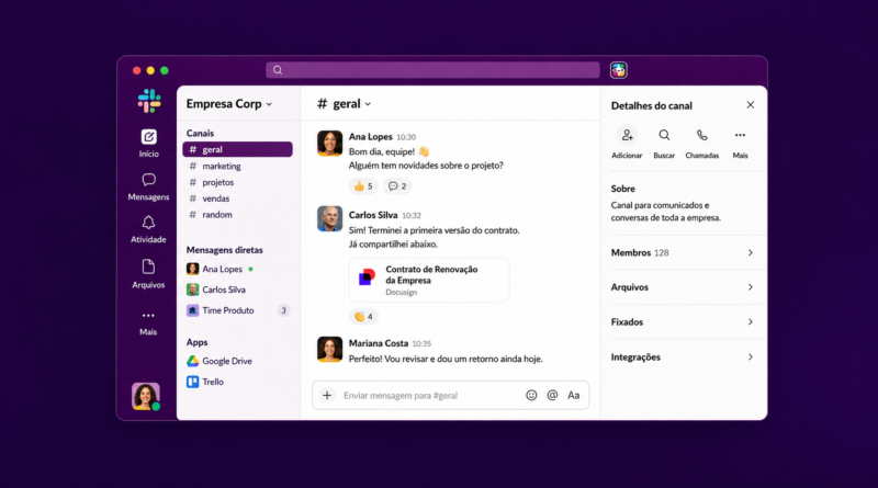 Como usar o Slack para comunicacao em equipe