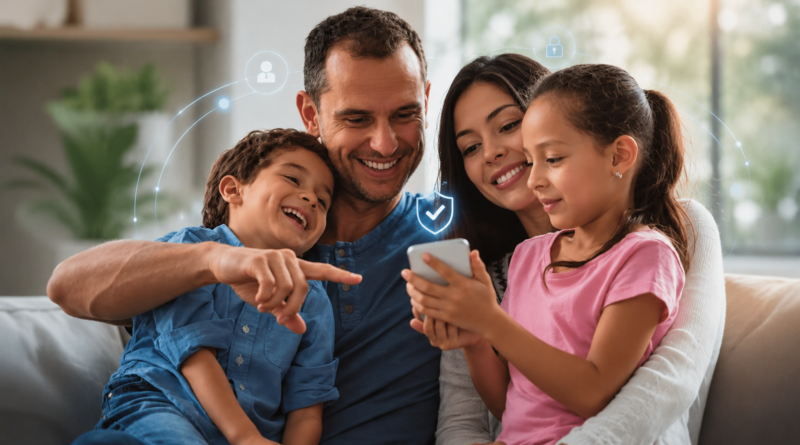 Imagem ilustrando controle parental na internet em contexto de tecnologia e produtividade