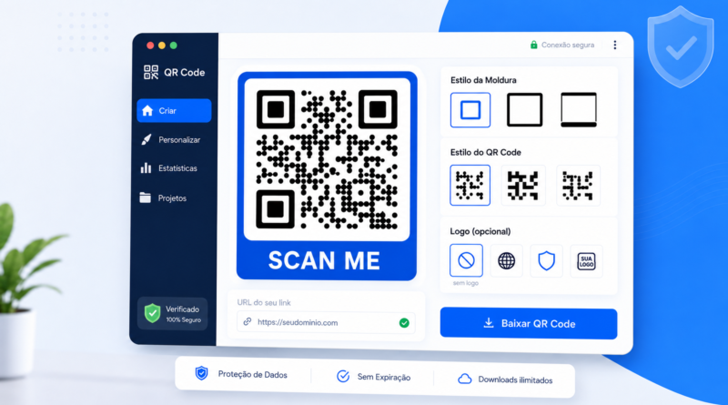 Imagem ilustrando ferramentas para criar QR Code em contexto de tecnologia e produtividade