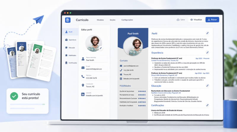 Ferramentas para criar curriculo online gratis