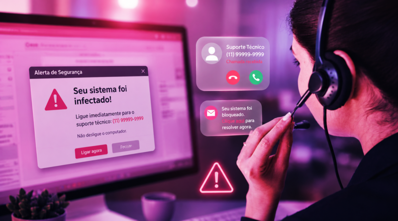 Golpe do Suporte Tecnico Falso
