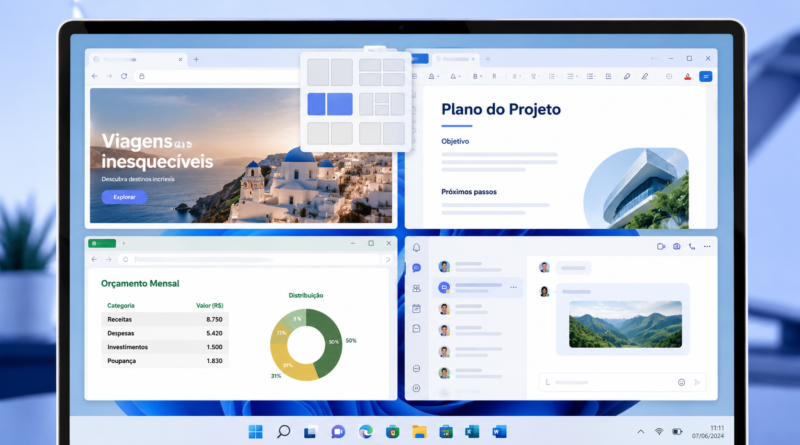 Snap Layouts no Windows 11