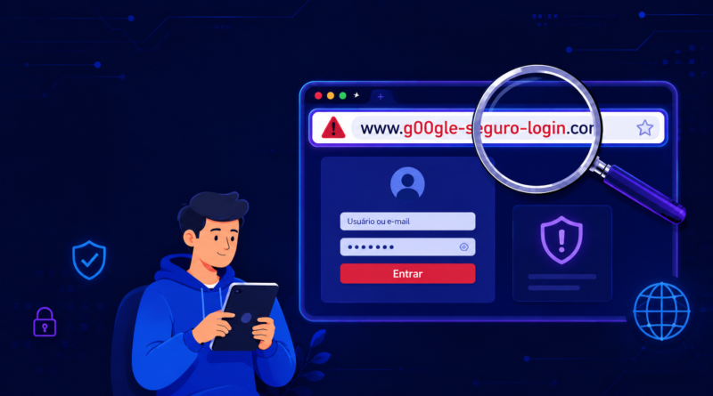 como identificar um site falso